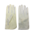 易速汇 PU-ESD手套无硫米白黄条纹手套无尘白色 均码 1双
