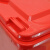 兰诗（LAUTEE）100A 大号户外垃圾桶物业环卫分类垃圾桶加厚可定制 100L红色有害垃圾