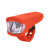印象骑行 自行车灯山地车前灯 硅胶USB充电强光手电筒照明车灯骑行装备配件 红色