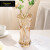 弗莱文茨简约透明玻璃花瓶水培富贵竹百合水养花器插花瓶家用客厅桌面摆件 太阳花花瓶30cm