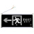 谋福（CNMF）D02安全出口消防指示灯LED新国标消防应急灯 安全出口疏散指示牌通道标志灯（单面左向箭头）
