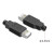 HD-LINK 标准四件套USB 自己焊接式 插头 焊接头 USB A型公头 带塑胶外壳 DIY插头 黑色