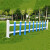 草坪围栏pvc绿化带防护栏 塑钢草坪户外庭院幼儿园栅栏市政绿化 墨绿色护栏30厘米高【1米】