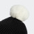 阿迪达斯（adidas） 运动帽子男帽女帽冬季新款时尚百搭潮流保暖针织毛线帽子 GU6162黑白/毛球 以专柜实物为准