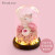 第一爱永生花粉玫瑰独角兽玻璃罩礼盒母亲节520生日礼物送女友表白