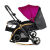 宝宝好C3一键折叠新生儿婴儿车可坐可躺摇篮模式婴儿儿童手推车 黑加仑紫