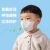 儿童KN95口罩小孩学生专用防护薄款透气男女童口罩带呼吸阀门 KN95蓝色10个 有阀门 3-11岁