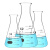 纳仕德 SY4062 玻璃锥形瓶 带刻度化学实验室敞口烧杯 高硼硅三角烧瓶 广口（250ML） 
