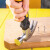 得力（deli）羊角锤迷你款纤维柄羊角锤铁锤家用起钉锤铁榔头锤子0.25kg DL441008