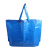 上柯 W1195 PP料蓝色船型手提编织袋打包袋 可定制 中号45X45X18cm(1条)