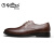 金利来（goldlion）男鞋 商务鞋休闲鞋舒适轻便系带皮鞋596710144EBB-棕色-40码