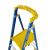 稳耐 werner P170-4CN FG 玻璃钢平台梯2.2米工业级绝缘人字梯带轮自锁防滑踏板四步工程梯