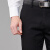 杉杉（FIRS）休闲裤男 2020年商务修身纯色青年时尚直筒裤 FTK96002-1黑色 84