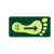 星工（XINGGONG）安全出口地贴夜光地贴荧光指示牌提示荧光通道牌 疏散方向 右脚安全出口5个装
