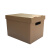 巨惠包装加厚特硬带扣带盖纸质收纳箱储物箱整理箱收纳纸箱搬家箱大号纸箱 牛皮色 24L 39*27*26cm（5个装）