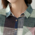 南极人（Nanjiren）衬衫女时尚百搭长袖打底衫韩版宽松格子衬衫女 浅色格子 XL