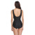 苾美术后  可以装义乳连体游泳衣女连体保守遮肚假乳房908 黑色 M