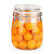 全适 无铅玻璃密封罐收纳罐750ml 透明蜂蜜柠檬储物罐 腌制储存罐