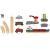 BRIO瑞典品牌儿童木质轨道车火车模型火车玩具小火车套装-港口电动车轨道套装BROC33061
