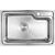 航标（Bolina）3701-01+3401-03 厨房水槽含龙头套餐 洗菜盆 进口304不锈钢加厚大单槽