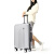 君华仕（GENVAS）拉杆箱 28英寸托运行李箱 时尚轻盈大容量旅行箱 TSA密码锁 静音万向轮 A-7001-282银色