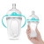 努比（Nuby）奶瓶 硅胶奶瓶 宽口径婴儿奶瓶防胀气250ml+250ml套装（附360°重力球）103美国品牌