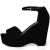 MICHAEL KORS 迈克·科尔斯 MK女鞋 黑色牛皮女士坡跟凉鞋 40R7CLMS1S BLACK 38.5