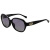 COACH 蔻驰 女款黑色镜框紫色镜片眼镜太阳镜 HC8150F(L558) 50028J 59MM