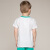 水孩儿（SOUHAIT）男童圆领衫 纯棉小熊可爱半袖T恤 AOAXK101 白 90