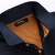 鳄鱼恤 短袖T恤男装夏季修身休闲衣服英伦时尚纯色翻领男士t恤 501 蓝橙 3XL