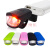 印象骑行 自行车灯山地车前灯 硅胶USB充电强光手电筒照明车灯骑行装备配件 红色