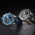 天王表(TIANWANG)手表 蓝鳍系列皮带石英运动男士手表钟表黑色GS5972S/4D-B