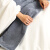 三利 精梳棉臻品素色绣字加厚大浴巾1条 70×140cm 柔软舒适吸水裹身巾 560克 蓝灰色