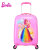 芭比（Barbie）拉杆箱女儿童拉杆箱万向轮粉色行李箱宝宝卡通16英寸旅行箱密码箱包BM16101