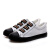 飞耀（FEIYAO）韩版套脚平底帆布鞋女学生L-805 白色 35