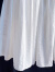 浪莎特别款纯棉白色提花半身裙2024春夏季少女高腰褶皱长款A字裙 白色 M 92-100斤
