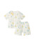 babylove婴儿童短袖套装夏季薄款透气纯棉纱布开衫新生儿男女宝宝衣服两件 小鸭胖胖 90cm