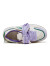 骆驼（CAMEL）女鞋 设计感小众厚底板鞋透气网面鞋平底休闲鞋 米/紫 36