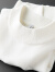 PRIDEME罕见山羊绒~深冬季厚款保暖半高领毛衣男长袖纯白色打底针织衫男 BNS9879-白色 XL【体重建议：130-150斤】