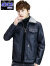 Rindu2020新款加绒加厚皮衣男士外套韩版休闲黑色青年时尚帅气夹克上衣 12款黑色加绒 3XL