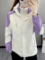 JeEpic三合一冲锋衣女款两件套秋冬季户外徒步登山服加绒外套logo定制服 紫色 - 女 S  ( 85 - 95斤 ）