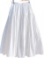 浪莎特别款纯棉白色提花半身裙2024春夏季少女高腰褶皱长款A字裙 白色 M 92-100斤