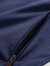 七匹狼夹克男绵羊毛春季新款立领外套男士纯色单茄克衫QA 102(深蓝) 185/100A(XXXL)
