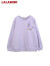 拉拉波波春新款设计感可爱兔刺绣宽松卫衣女休闲圆领减龄上衣CBCA-WSTS23 紫色 S