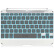多彩（DeLUX）小i mini 蓝牙键盘 For iPad mini1/2/3 冰川白