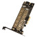 佳翼（JEYI）NVMe转接卡/满速/PCIE3.0/PCI-E X4/双电压/PCIE+SATA协议双M.2扩展卡 SK7