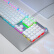 狼蛛（AULA）F2088机械键盘 有线键盘 游戏键盘 104键背光键盘 宏编程 电脑键盘 银白色 青轴 精英版