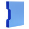 得力(deli)商务加厚型A4/80页资料册 文件册插袋文件夹 单只装蓝色