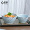 佳佰 餐具套装樱花语系列碗碟套装18头套装餐具（蓝）