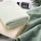 洁丽雅Grace毛巾   再生纤维毛巾  亲肤柔软  简约典雅面巾2条装 白+深绿 毛巾